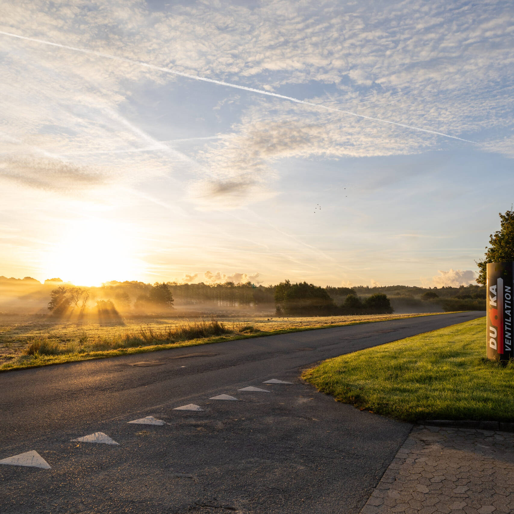 View from DUKA Ventilation's premises